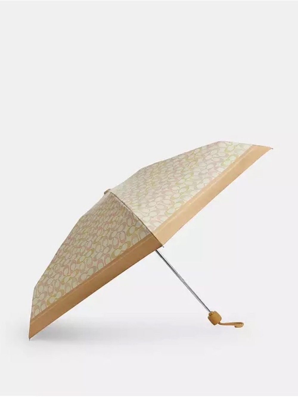 Coach Compact Umbrella Signature Pattern - Picture 2 of 4